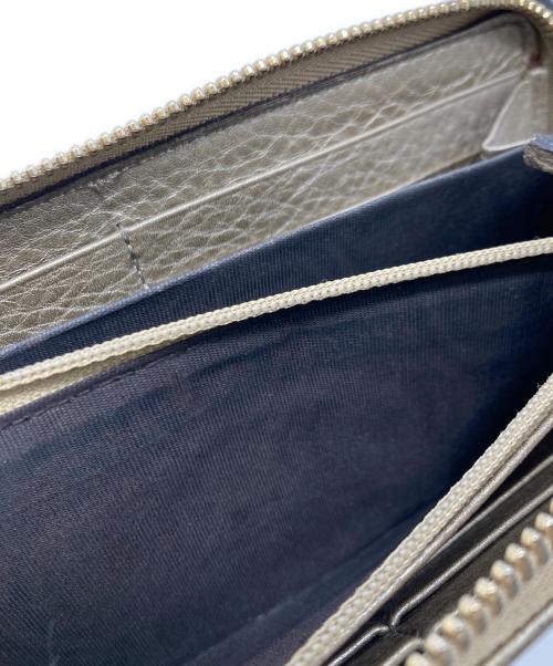 GUCCI（グッチ）GUCCI (グッチ) インターロッキングG長財布 ゴールドの古着・服飾アイテム