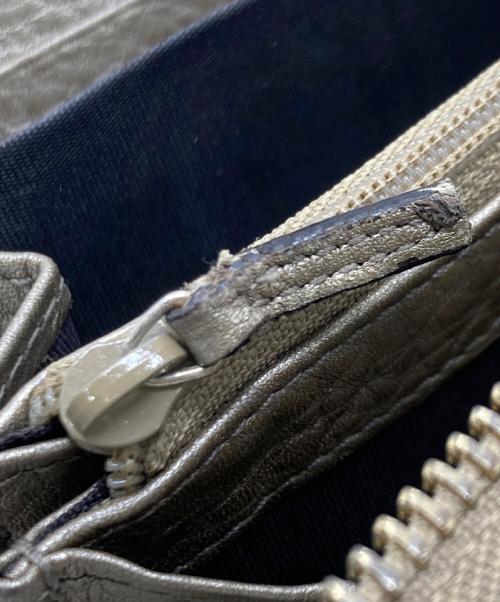 GUCCI（グッチ）GUCCI (グッチ) インターロッキングG長財布 ゴールドの古着・服飾アイテム