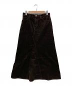 Spick and Spanスピック＆スパン）の古着「ストレッチコーデュロイスカート/25年モデル」｜ブラウン