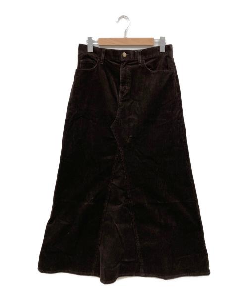 Spick and Span（スピック＆スパン）Spick and Span (スピックアンドスパン) ストレッチコーデュロイスカート/25年モデル ブラウン サイズ:Sの古着・服飾アイテム