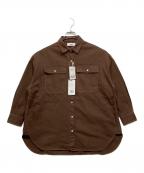 Healthy DENIM×SLOBE IENAヘルシーデニム×スローブ イエナ）の古着「SLOB別注 ビッグシャツ」｜ブラウン