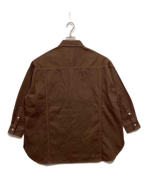 Healthy DENIM（ヘルシーデニム）Healthy denim (ヘルシーデニム) SLOBE IENA (スローブ イエナ) SLOB別注 ビッグシャツ ブラウン サイズ:1の古着・服飾アイテム