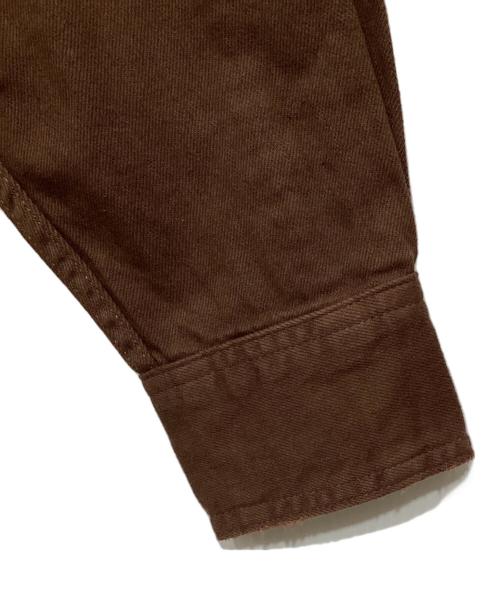 Healthy DENIM（ヘルシーデニム）Healthy denim (ヘルシーデニム) SLOBE IENA (スローブ イエナ) SLOB別注 ビッグシャツ ブラウン サイズ:1の古着・服飾アイテム