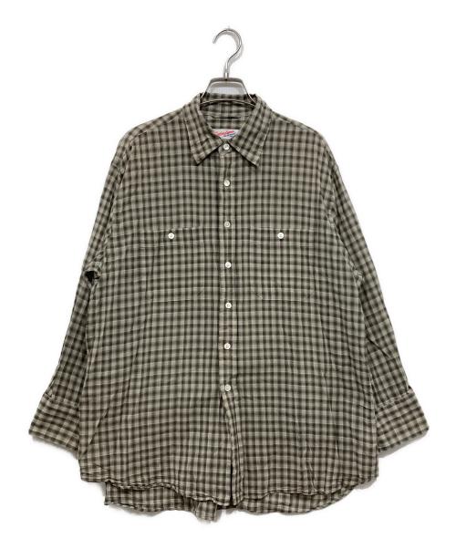 Spick and Span（スピック＆スパン）Spick and Span (スピック＆スパン) コットンボイルチェックシャツ グレー サイズ:Freeの古着・服飾アイテム
