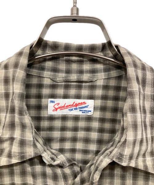 Spick and Span（スピック＆スパン）Spick and Span (スピック＆スパン) コットンボイルチェックシャツ グレー サイズ:Freeの古着・服飾アイテム