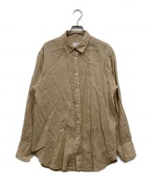 SLOBE IENA（スローブ イエナ）の古着「リネンコットンレギュラーシャツ/ 25年モデル」｜ベージュ