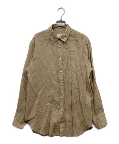 SLOBE IENA（スローブ イエナ）SLOBE IENA (スローブ イエナ) リネンコットンレギュラーシャツ/ 25年モデル ベージュ サイズ:Freeの古着・服飾アイテム