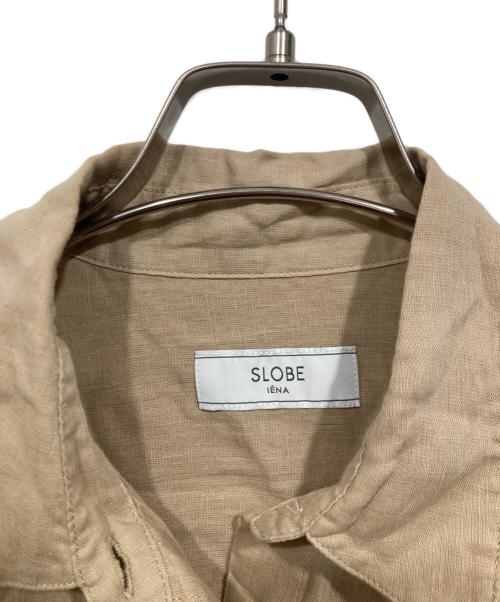 SLOBE IENA（スローブ イエナ）SLOBE IENA (スローブ イエナ) リネンコットンレギュラーシャツ/ 25年モデル ベージュ サイズ:Freeの古着・服飾アイテム