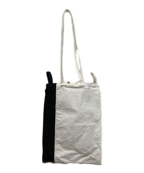 MM6 Maison Margiela（エムエムシックスメゾンマルジェラ）MM6 Maison Margiela (エムエムシックスメゾンマルジェラ) 3wayキャンバストートバッグ ブラック×ホワイトの古着・服飾アイテム