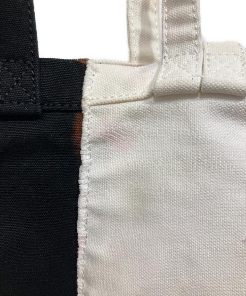 MM6 Maison Margiela（エムエムシックスメゾンマルジェラ）MM6 Maison Margiela (エムエムシックスメゾンマルジェラ) 3wayキャンバストートバッグ ブラック×ホワイトの古着・服飾アイテム