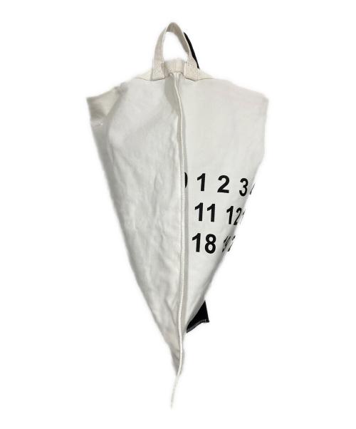 MM6 Maison Margiela（エムエムシックスメゾンマルジェラ）MM6 Maison Margiela (エムエムシックスメゾンマルジェラ) 3wayキャンバストートバッグ ブラック×ホワイトの古着・服飾アイテム