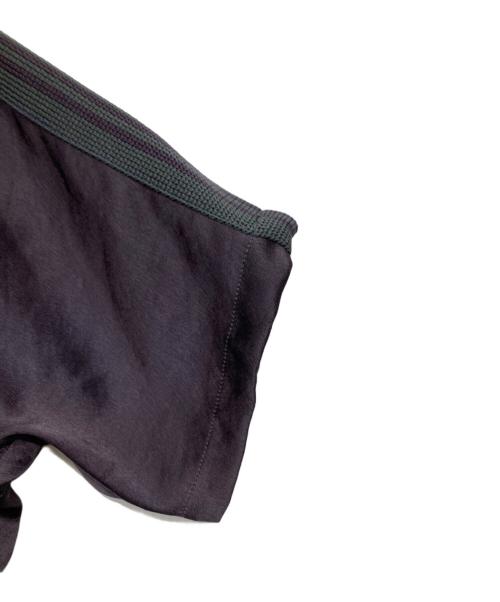 Needles（ニードルズ）Needles (ニードルズ) Work Shirt Poly Sateen ブラック×パープル サイズ:Mの古着・服飾アイテム