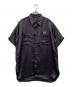 Needles（ニードルズ）の古着「Work Shirt Poly Sateen」｜ブラック×パープル