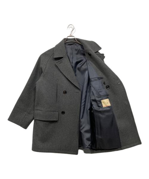 nano・universe（ナノ・ユニバース）nano・universe (ナノ・ユニバース) Pコート グレー サイズ:Ｌの古着・服飾アイテム