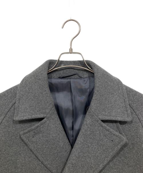 nano・universe（ナノ・ユニバース）nano・universe (ナノ・ユニバース) Pコート グレー サイズ:Ｌの古着・服飾アイテム