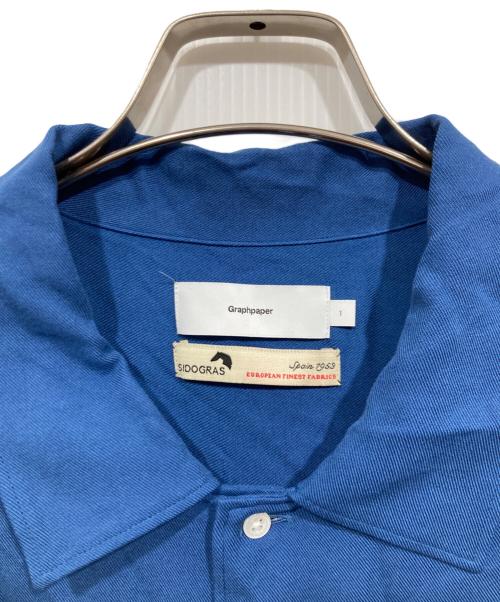 Graphpaper（グラフペーパー）Graphpaper (グラフペーパー) 長袖シャツ / SIDOGRAS Twill Viscose Oversized Sleeping Shirt ブルー サイズ:1の古着・服飾アイテム