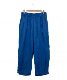 Graphpaper（グラフペーパー）の古着「イージーパンツ / SIDOGRAS Twill Viscose Sleeping Easy Pants」｜ブルー