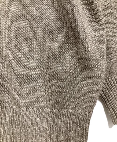 wirrow（ウィロウ）wirrow (ウィロウ) リネンシルクニットカーディガン ベージュ サイズ:1の古着・服飾アイテム