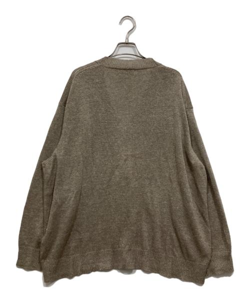 wirrow（ウィロウ）wirrow (ウィロウ) リネンシルクニットカーディガン ベージュ サイズ:1の古着・服飾アイテム