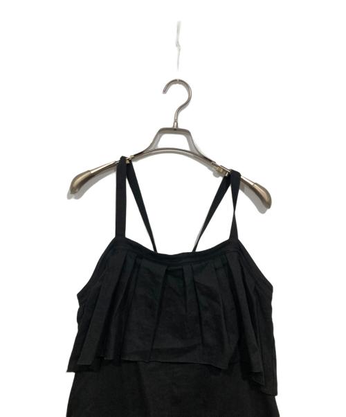 IENA（イエナ）IENA (イエナ) リネンフリルサロペット ブラック サイズ:Ｍの古着・服飾アイテム