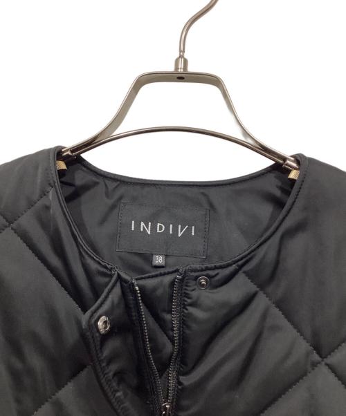 INDIVI（インディヴィ）INDIVI (インディヴィ) キルティングジャケット ブラック サイズ:Mの古着・服飾アイテム
