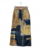Rumcheラムシェ）の古着「”JENNIFER” Art Paint Skirt」｜マルチカラー