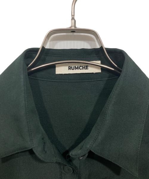 Rumche（ラムシェ）Rumche (ラムシェ) シャツワンピース グリーン サイズ:Freeの古着・服飾アイテム