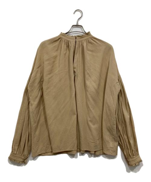 Whim Gazette（ウィムガゼット）Whim Gazette (ウィムガゼット) 2wayギャザーブラウス２ ブラウン サイズ:Fの古着・服飾アイテム