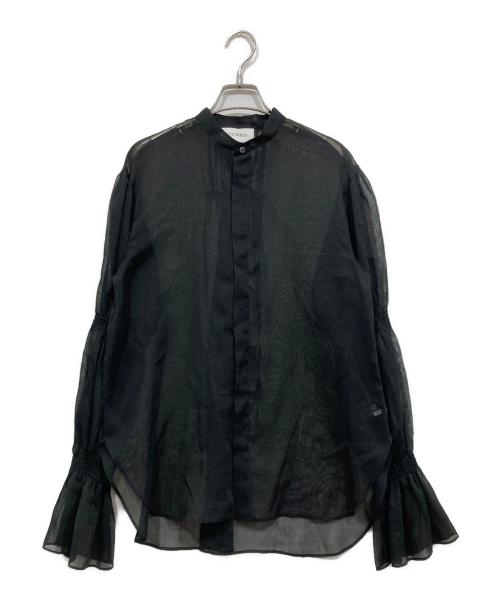 STUMBLY（スタンブリ―）STUMBLY (スタンブリ―) シアーシャツ ブラック サイズ:38の古着・服飾アイテム