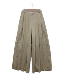 STUMBLY（スタンブリ―）の古着「タックワイドパンツ」｜ベージュ