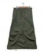 BEAMS BOYビームスボーイ）の古着「アーミー オーバーパンツ アレンジ ワンピース」｜オリーブ