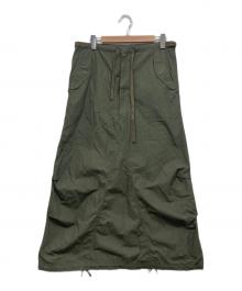 BEAMS BOY（ビームスボーイ）の古着「アーミー オーバーパンツ アレンジ ワンピース」｜オリーブ