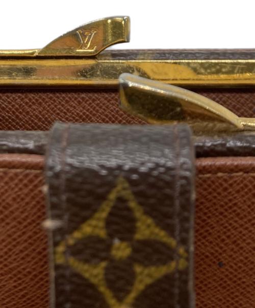 LOUIS VUITTON（ルイ ヴィトン）LOUIS VUITTON (ルイ ヴィトン) がま口2つ折り財布 ブラウンの古着・服飾アイテム