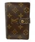 LOUIS VUITTON（ルイ ヴィトン）の古着「がま口2つ折り財布」｜ブラウン