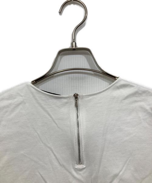 DRAWER（ドゥロワー）Drawer (ドゥロワー) アシンメトリーヘムフレアショートスリーブ ホワイト サイズ:1の古着・服飾アイテム
