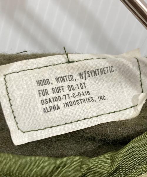 US ARMY（ユーエスアーミー）US ARMY (ユーエスアーミー) M-65 フィッシュテールパーカー フルセット カーキ サイズ:Mの古着・服飾アイテム