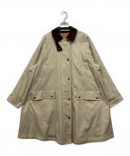Burberry'sバーバリー）の古着「裏地ノバチェック襟コーデュロイコート」｜ベージュ