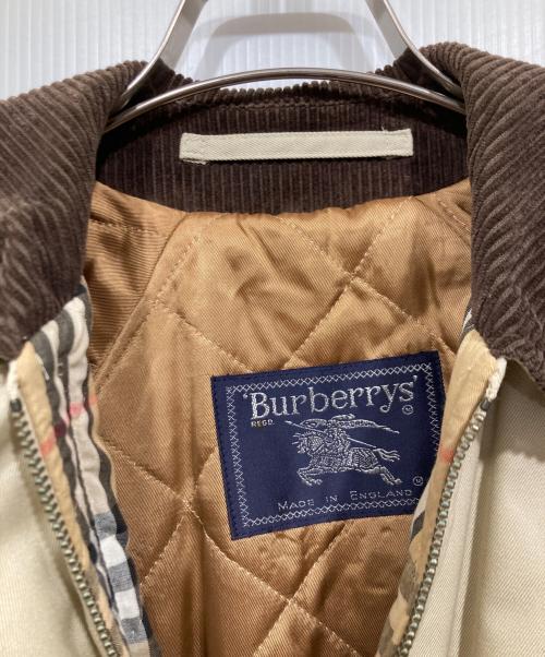 Burberry's（バーバリー）Burberry's (バーバリーズ) 裏地ノバチェック襟コーデュロイコート ベージュ サイズ:不明の古着・服飾アイテム