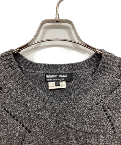 COMME des GARCONS（コムデギャルソン）COMME des GARCONS (コムデギャルソン) ローゲージニット グレー サイズ:Sの古着・服飾アイテム