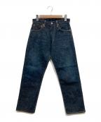EVISUエヴィス）の古着「カモメペイントデニムパンツ」｜インディゴ