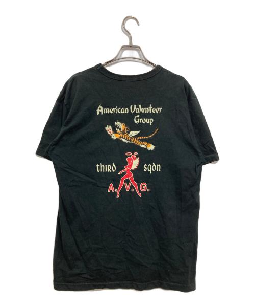 BUZZ RICKSON'S（バズリクソンズ）BUZZ RICKSON'S (バズリクソンズ) プリントTシャツ ブラック サイズ:xlの古着・服飾アイテム