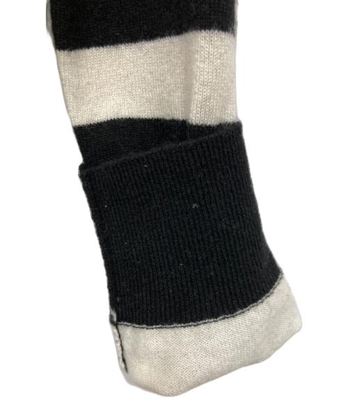 theory（セオリー）theory (セオリー) カシミヤボーダーニット ホワイト×ブラック サイズ:Ｓの古着・服飾アイテム