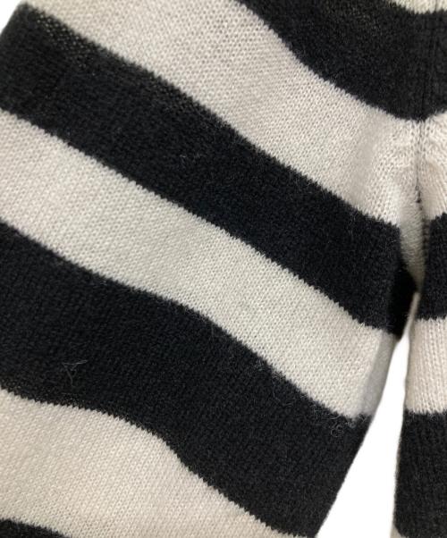 theory（セオリー）theory (セオリー) カシミヤボーダーニット ホワイト×ブラック サイズ:Ｓの古着・服飾アイテム