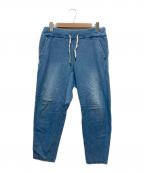 Ron Hermanロンハーマン）の古着「ダメージ加工 デニムイージーパンツ インディゴ」｜ブルー