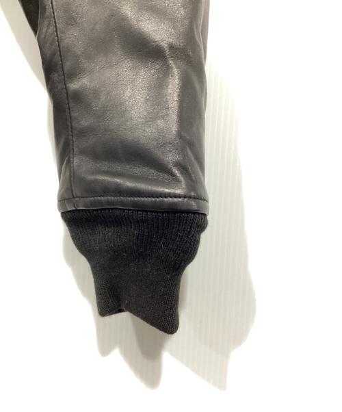 The Duffer of ST.George（ザ ダファーオブセントジョージ）The Duffer of ST.George (ザ ダファーオブセントジョージ) フライトジャケット/レザー ブラック サイズ:Lの古着・服飾アイテム