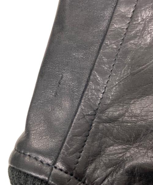 The Duffer of ST.George（ザ ダファーオブセントジョージ）The Duffer of ST.George (ザ ダファーオブセントジョージ) フライトジャケット/レザー ブラック サイズ:Lの古着・服飾アイテム