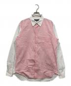COMME des GARCONS HOMME DEUXコムデギャルソン オム ドゥ）の古着「ギンガムチェックシャツ」｜ピンク×ホワイト