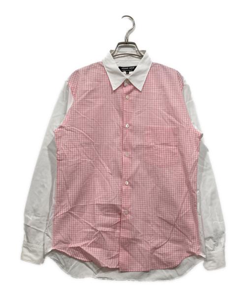 COMME des GARCONS HOMME DEUX（コムデギャルソン オム ドゥ）COMME des GARCONS HOMME DEUX (コムデギャルソン オム ドゥ) ギンガムチェックシャツ ピンク×ホワイト サイズ:Mの古着・服飾アイテム