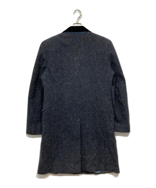 ETRO（エトロ）ETRO (エトロ) ベルベットカラーチェスターコート ネイビー サイズ:48の古着・服飾アイテム