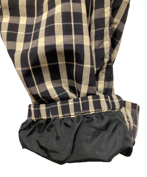 SUPREME（シュプリーム）SUPREME (シュプリーム) Nylon Plaid Track Pants ブラック×ホワイト サイズ:Mの古着・服飾アイテム